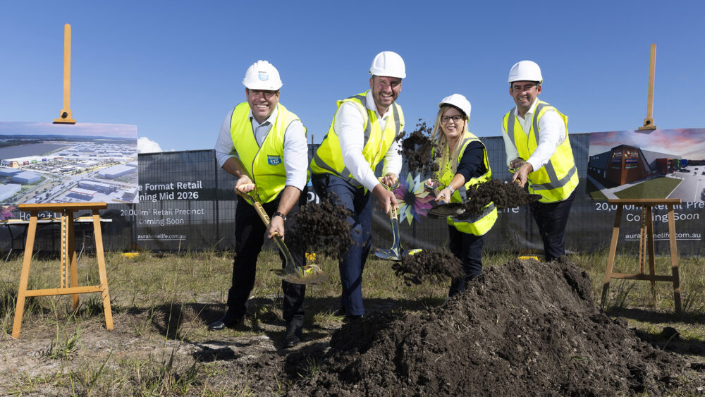 Aura Home + Life sod turn