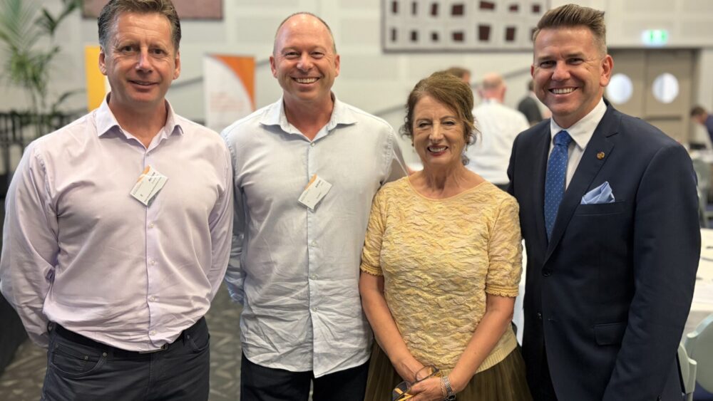 Andrew Eves-Brown, Adrian Allen, Sandy Zubrinich and Hon Jarrod Bleijie MP
